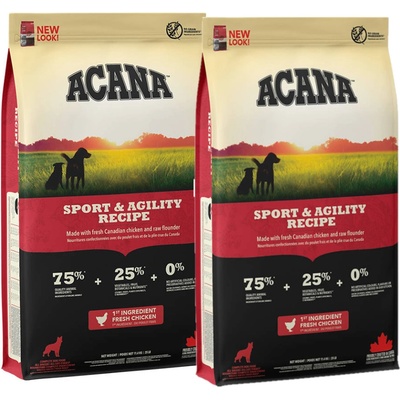 Acana Heritage Dog Sport & Agility 2 x 11,4 kg