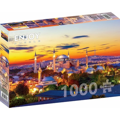 Enjoy Hagia Sofia při západu slunce Istanbul 1000 dílků