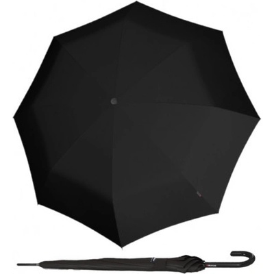 Knirps KNIRPS A.760 STICK BLACK - elegantný holový vystreľovací dáždnik