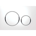 Geberit Sigma20 - Бутон за казанче, бяло/хром 115.882. KJ. 1 (115.882.KJ.1)