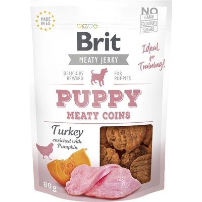 Brit Jerky Snack - Turkey Meaty Coins For Puppies 80 g