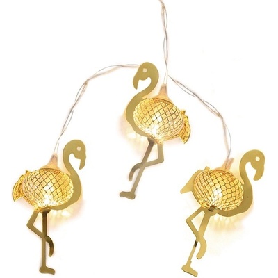 ACA Lighting LED vianočné girlanda plameniaky teplá biela 2xAA 160 cm IP20