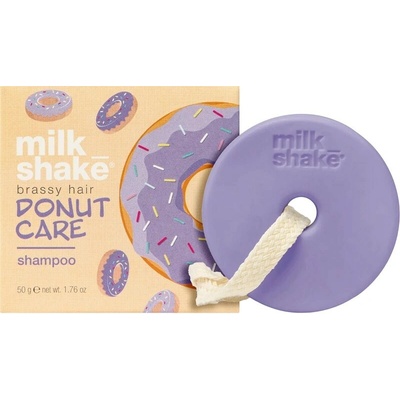 Milk Shake Silver Shine Donut Care Shampoo tuhý šampón neutralizujúci žlté tóny 50 g