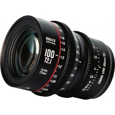 Meike Prime 100mm T2.1 Cine Lens for Super 35 Frame Cinema Camera System PL Mount