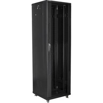 Lanberg Комуникационен шкаф Lanberg rack cabinet 19" free-standing 42U / 600x600 self-assembly flat pack black (FF01-6642-12B)