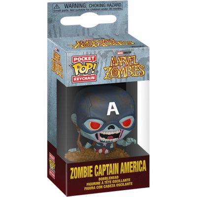 Funko Pocket Pop Marvel Zombies Zombie Captain America Bobble-head