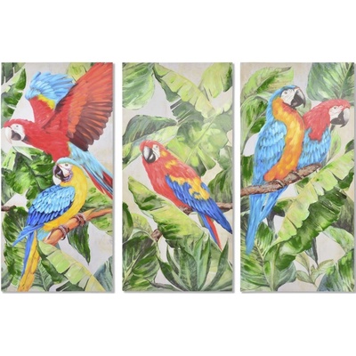 Obraz "TROPICAL-PARROTS" 190x90x3/3dr.