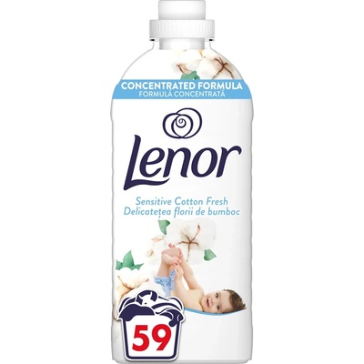 Lenor омекотител за пране, 1239мл, 59 пранета, Sensitive cotton fresh