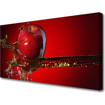 Obraz na plátně Jablko Voda Kuchyně 100x50 cm