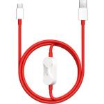 OnePlus SUPERVOOC кабел за данни 2в1 USB - Type-C, 120cm, PIROS OP2IN1SPVCABLE (OP2IN1SPVCABLE)