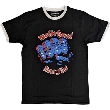 Motörhead Риза Iron Fist Ringer Unisex Black L (MHEADTEE73MB03)