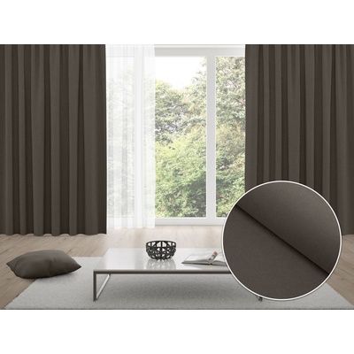 Biante Zatemňovací závěs Blackout BKU-113 Hnědošedý - šířka 140 cm 140x220 cm