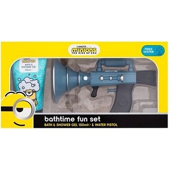 Minions Bathtime Fun Set : sprchový gel 150 ml + vodní pistole pro děti