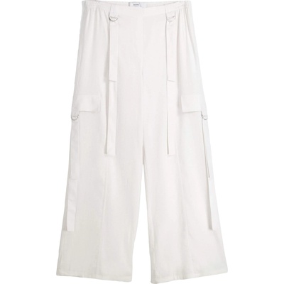 Bershka Карго панталон бяло, размер XS