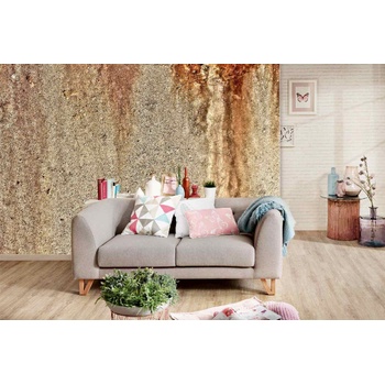 DIMEX ART s. r. o Самозалепваща се флизелинова фототапета стара ръждясала стена 375 x 250 см