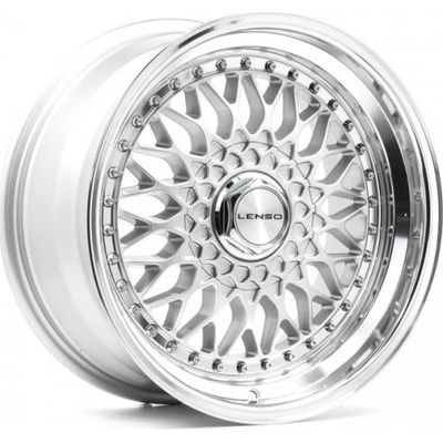 LENSO BSX 8,5x17 4x114,3 ET25 silver mirror lip