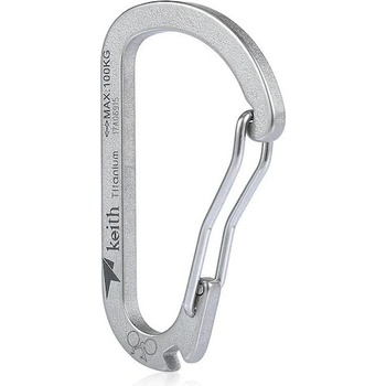 Keith Titanium Titanium Carabiner Цвят: сив
