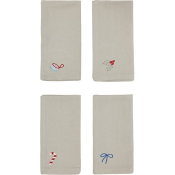 OYOY Christmas текстилни салфетки, 45 x 45 см, 4 бр (L301350)