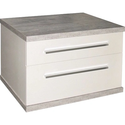 Inter ceramic МЕБЕЛ ЗА БАНЯ БЕЗ УМИВАЛНИК ICP6144-1 61x46x44 КОНЗОЛЕН СИВ/БЯЛ (ICP6144-1)