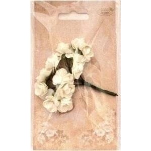 Galeria Hobby Paper florets shades of white MIX 12pcs