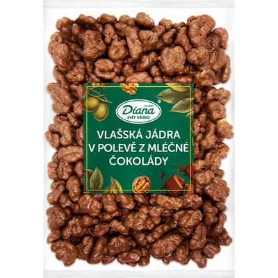 Diana Company Jadrá vlašských orechov v poleve z mliečnej čokolády 1000 g
