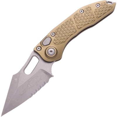 Microtech STITCH AUTO S/E APOCALYPTIC PART SERRATE OD GREEN 169-11APOD