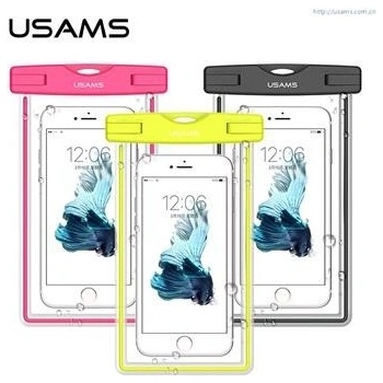 Púzdro USAMS Luminous Vodotěsné Smartphone 6" ružové