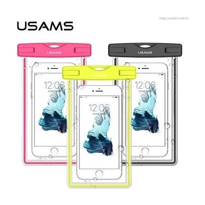 Púzdro USAMS Luminous Vodotěsné Smartphone 6" ružové
