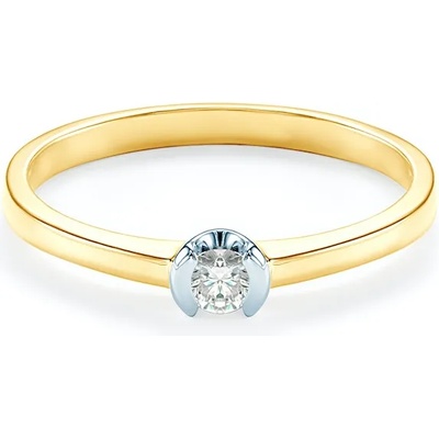 SAVICKI Годежен пръстен Savicki: двуцветно злато, диамант