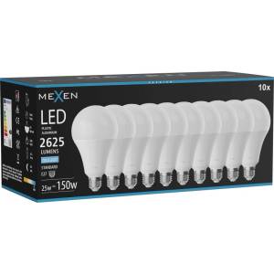 Mexen Nova 10x LED крушка E27, A95, 25W, Студена - 6500K, 2625 lm - L100-E27-2565-01x10 (L100-E27-2565-01x10)