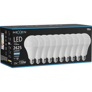 Mexen Nova 10x LED крушка E27, A95, 25W, Студена - 6500K, 2625 lm - L100-E27-2565-01x10 (L100-E27-2565-01x10)