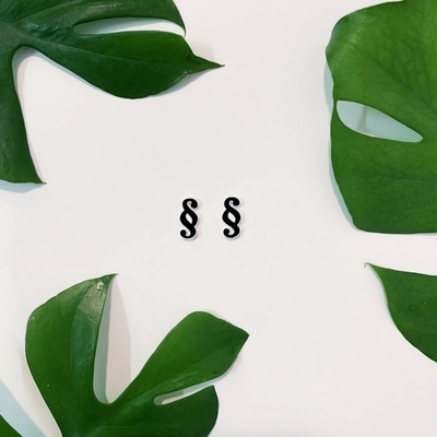 Bramboo náušnice Paragrafy 28745