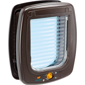 Ferplast Swing 11 Dvířka průchozí magnetická hnědá 31 x 9,6 x 38,4 cm