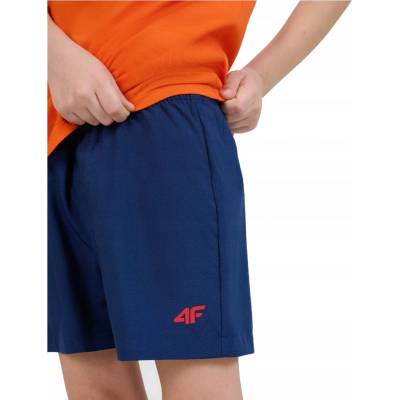 4F Boxerky čierne s oranžovým detailom