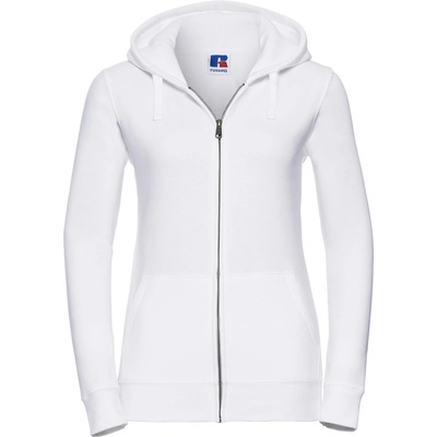Russell mikina s kapucí Authentic 266F na zip dámská white
