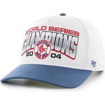 47 brand Памучна шапка с козирка 47 brand MLB Boston Red Sox в бяло с апликация BCWS-ARCHH02CTP-WH04 (BCWS.ARCHH02CTP.WH04)