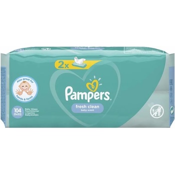 Pampers Мокри кърпички Pampers - Fresh Clean, 2 x 52 броя (1007000162)