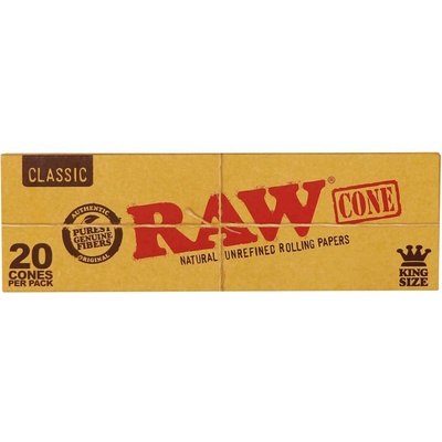 RAW cone redrolované cigaretové dutinky 20 ks