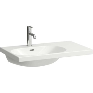 Laufen Lua - Мебелна мивка 75х46 см, с преливник, отвор за смесител, LCC, бяла H8170864001041 (H8170864001041)