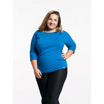CityZen balvněné triko +size 3/4 rukáv královská modrá