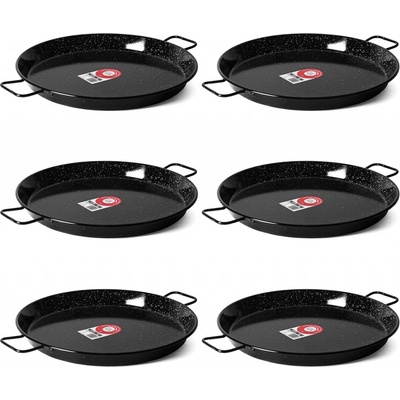 Garcima Set-108 Smaltovaná paella panvica 24 cm 6 ks