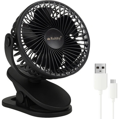 Černý bezdrátový ventilátor Ruhhy 25567