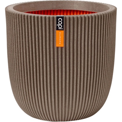 Capi Kvetináč Ball Groove 54 x 52 cm - taupe