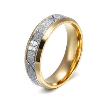 Šperky4U Dámský ocelový prsten se zirkony OPR0041 Zr