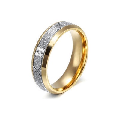 Šperky4U Dámský ocelový prsten se zirkony OPR0041 Zr