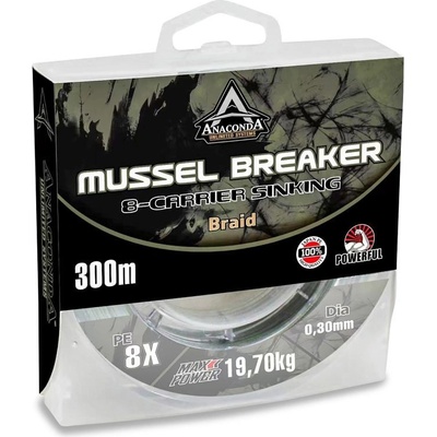 Anaconda šňůra X8 Carrier mussel breaker 300m 0,30mm