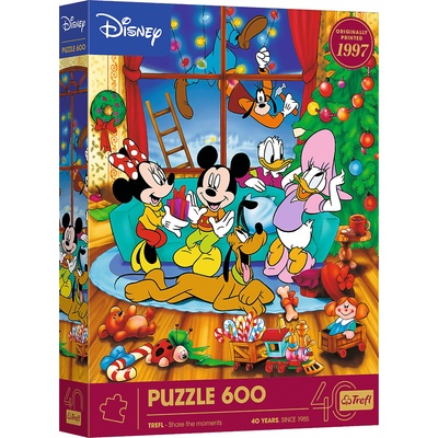 TREFL Disney Mickey Mouse a priatelia na Vianoce 600 dielov
