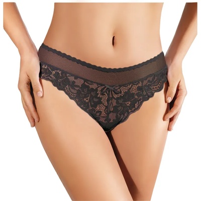 Ewana Дантелени бикини в черен цвятeh-6875-czarny - Черен, размер s