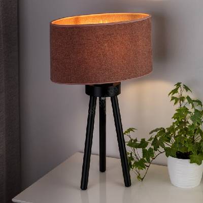 Duolla - Настолна лампа OVAL 1xE27/15W/230V Ø 30 см розов (DU603553)