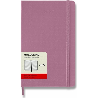 Moleskine A5 Denný 2027 Ružový